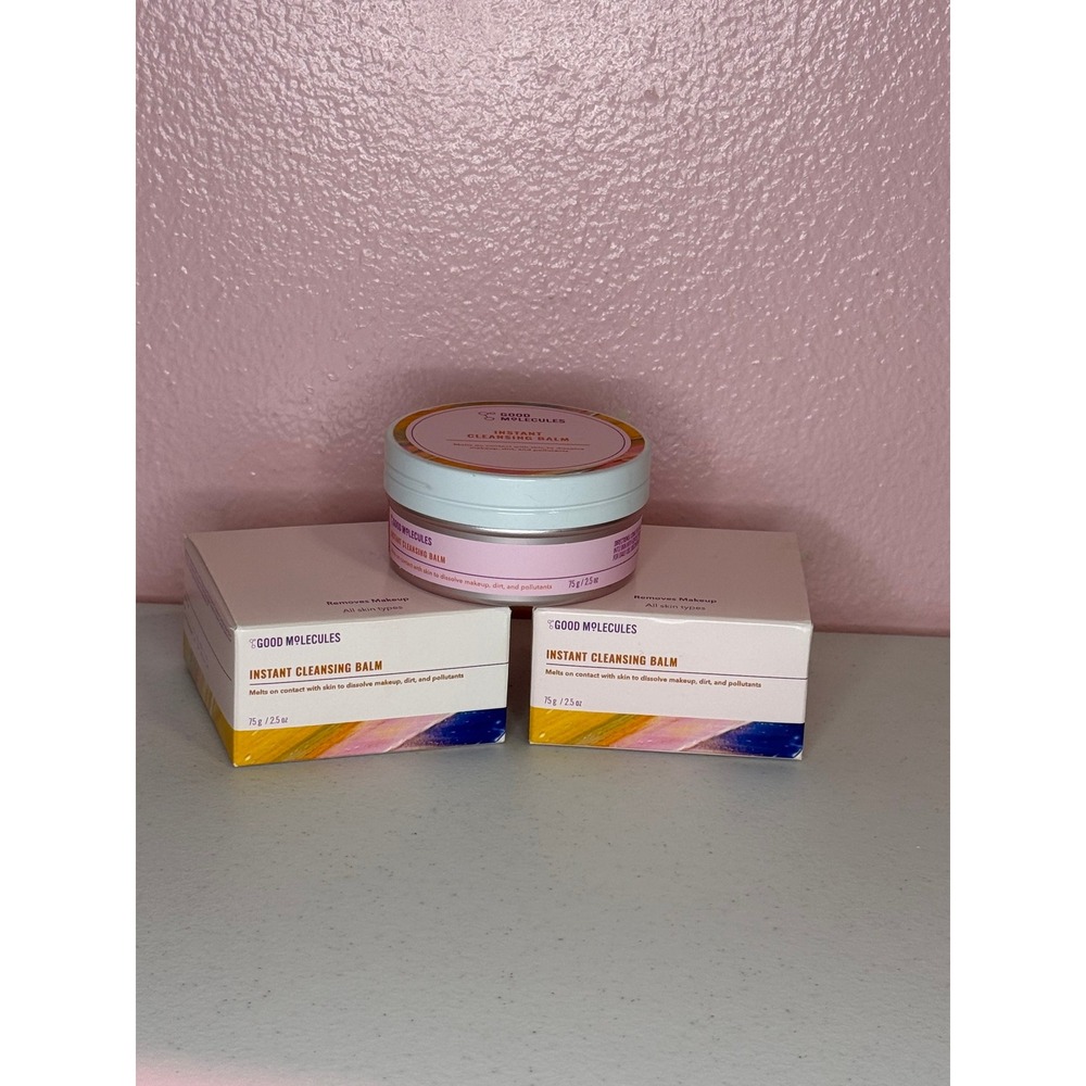 2X- Good Molecules Instant Cleansing Balm 75g Each New in Box Makeup Remover